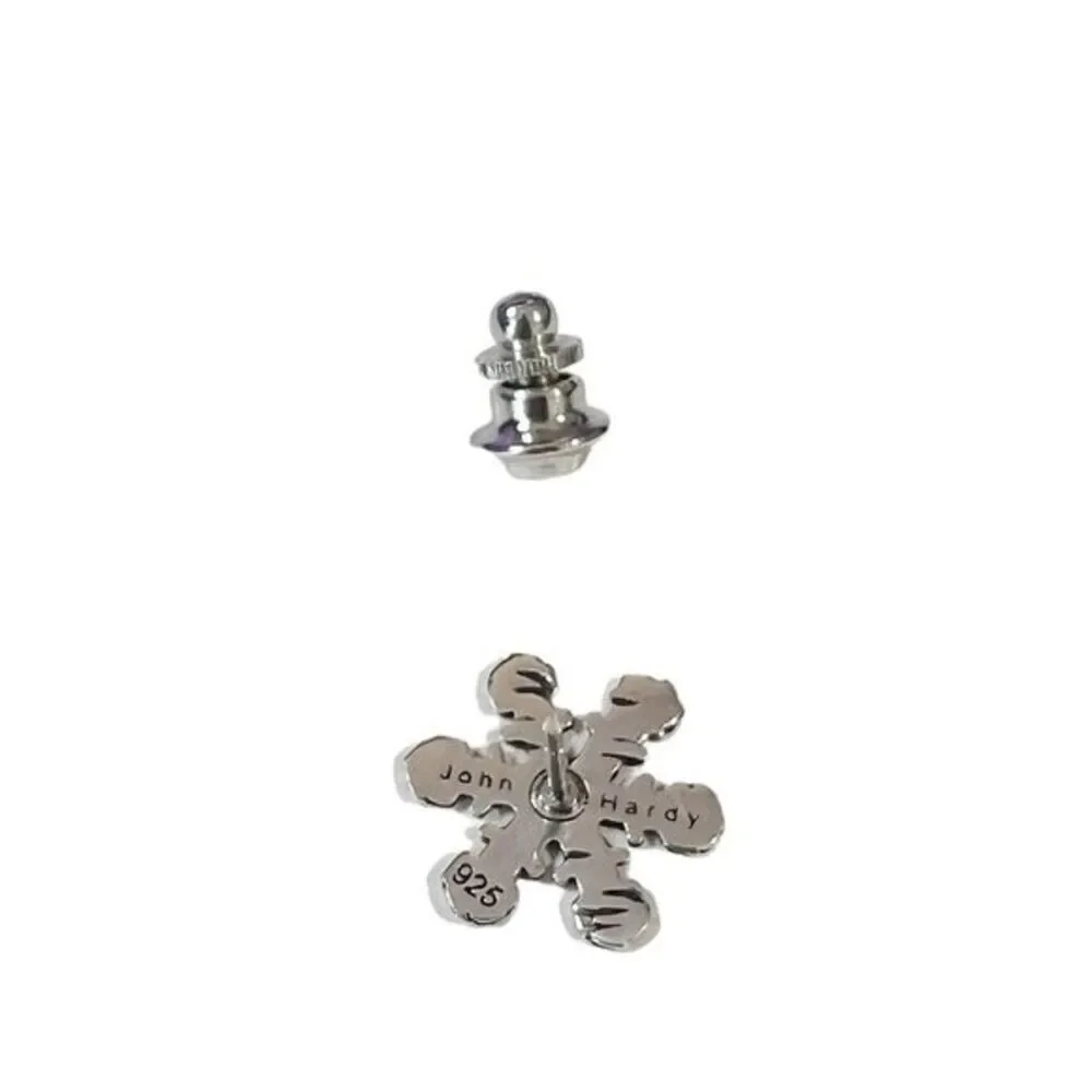John‎ Hardy Sterling Silver Snowflake Tie Tack Lapel Pin